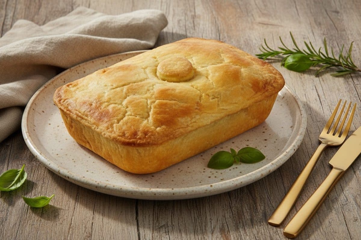 Empadão de carne de panela com requeijão